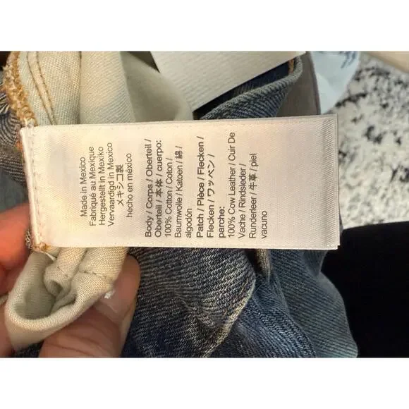 NEW J.Crew Jeans Women 34 Blue Medium Wash Boyfriend Slouchy Distressed - Picture 11 of 11